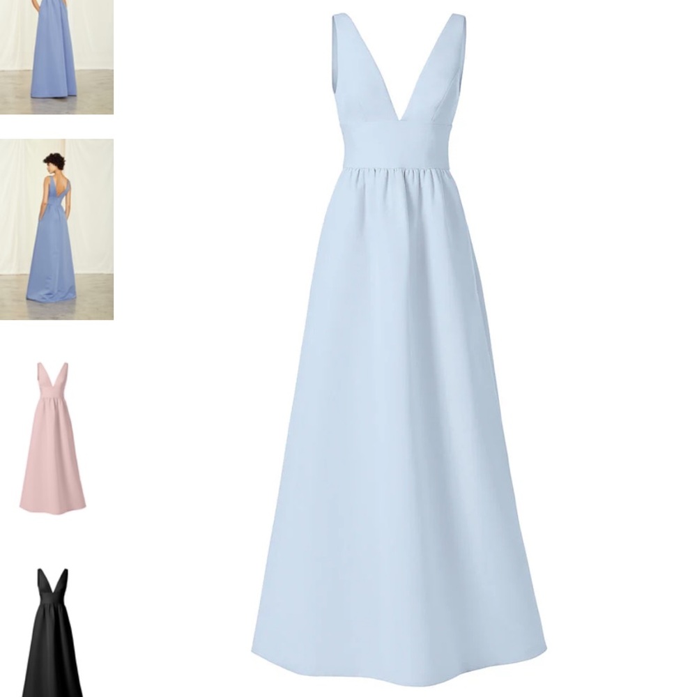 Amsale bridesmaid dress - Bobbi - GB138A - Bridesmaid in color Ice
